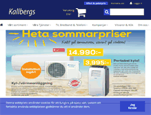 Tablet Screenshot of kallbergs.nu